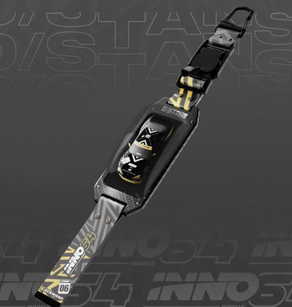 INNO64 x D/Stans Carbon Fibre Buckle Keychain Display + Nissan Skyline GT-R32 Black VIP Exclusive | 2026 GT SHOW