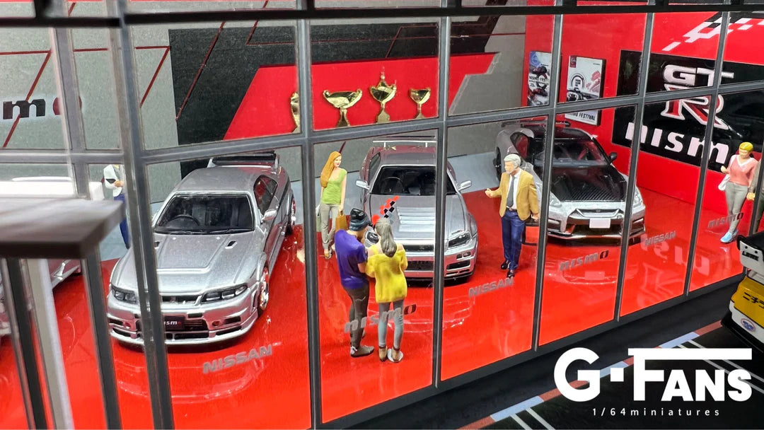 NISSAN DEALERSHIP DIORAMA G-FANS 1:64