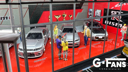 NISSAN DEALERSHIP DIORAMA G-FANS 1:64