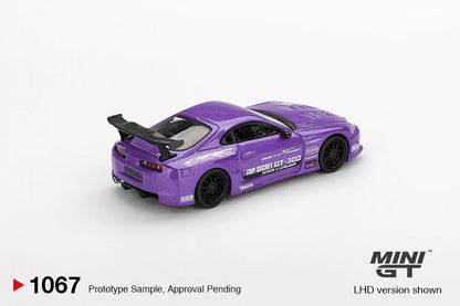 TOYOTA SUPRA (A80) TOP SECRET GT-300 (PURPLE) MINI GT 1:64