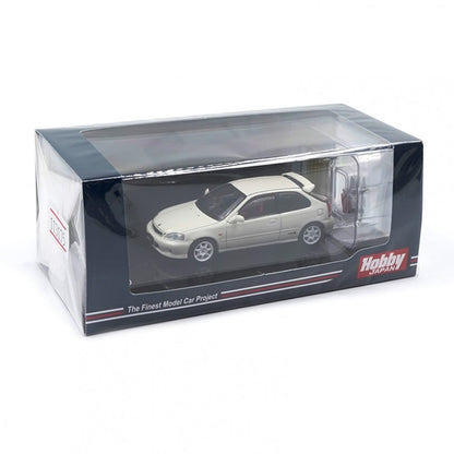 Honda Civic Type R EK9 Championship White w/ Engine Display - Hobby Japan 1/64