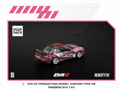 Eva RT X 1087X Pandem Nissan Silvia S13 HEC 2025 Hobby Expo China - Pop Race 1:64