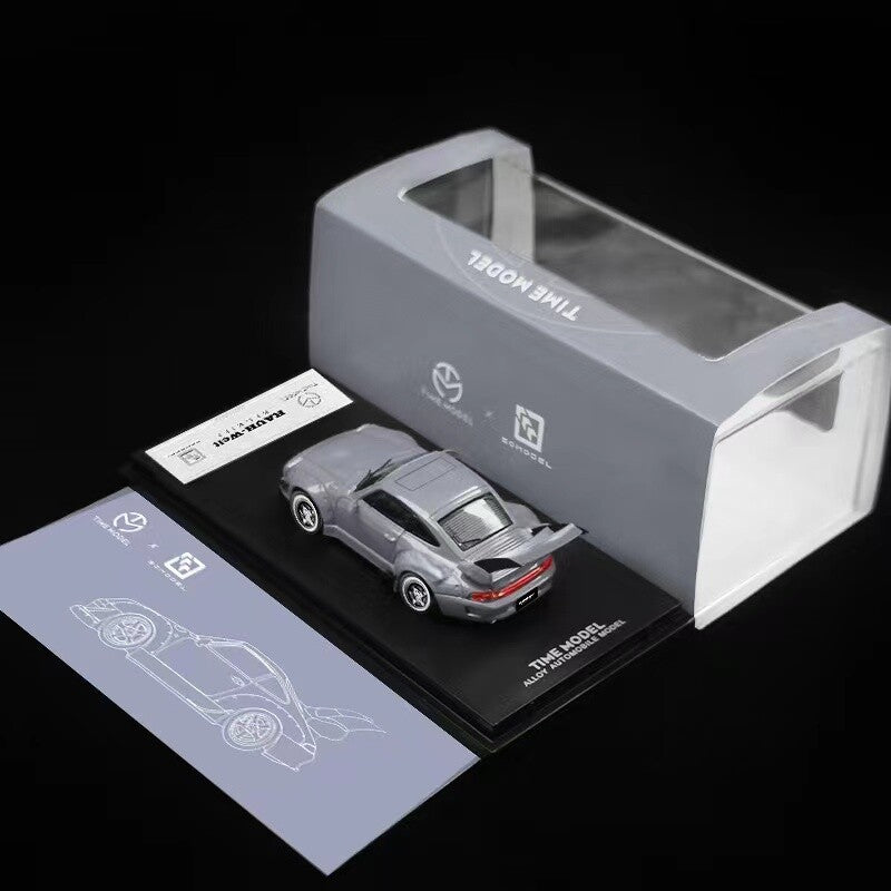 Porsche 911 993 RWB Supreme Gray - Time Model 1:64 Limited to 2020pcs