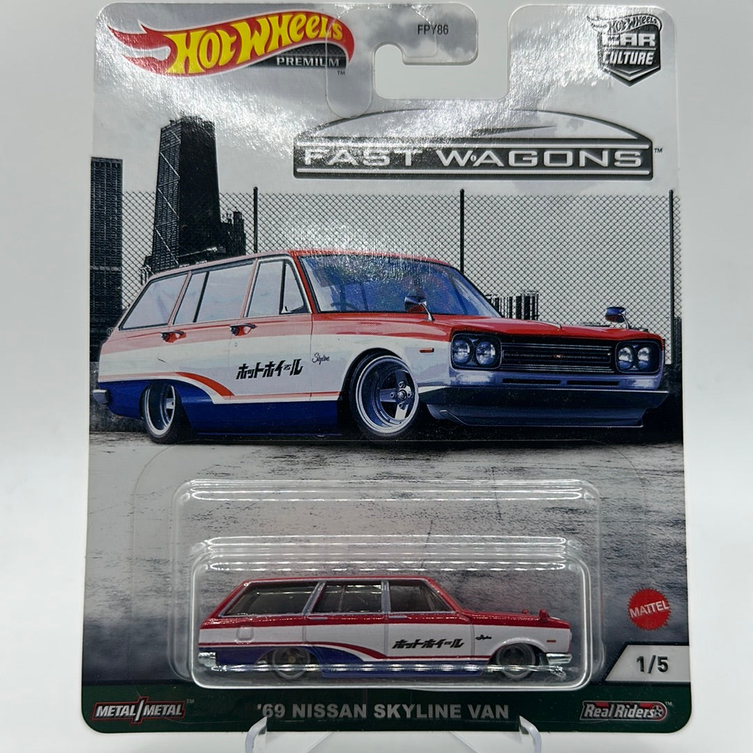 ‘69 Nissan Skyline Van Fast Wagons 1/5 Hotwheels Premium