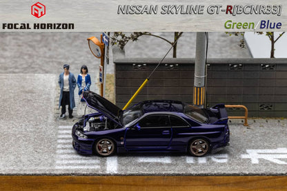 Focal Horizon 1/64 Nissan Skyline GT-R (R33) PURPLE - Limited 999pcs