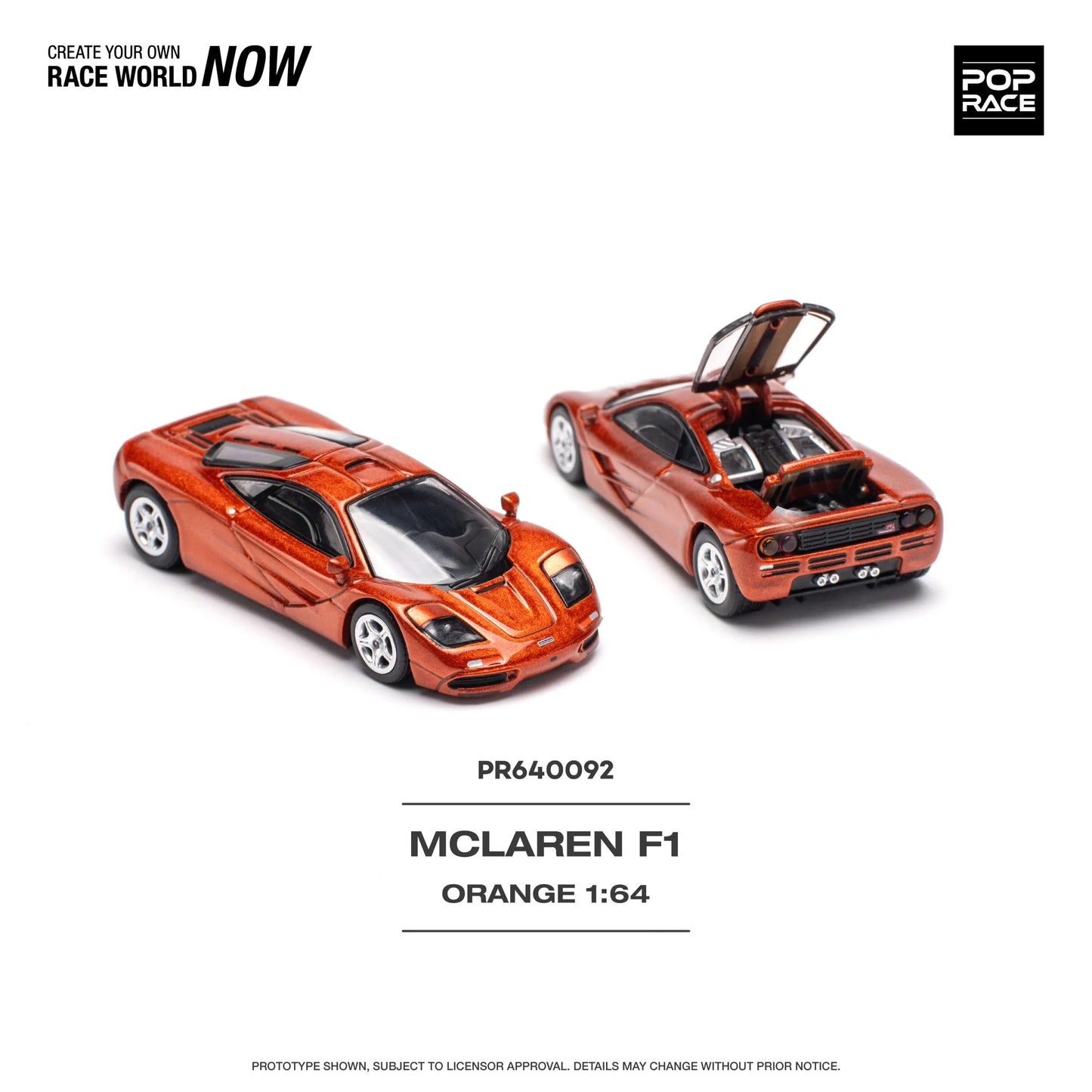 McLaren F1 Orange – PR64-0092 POP RACE
