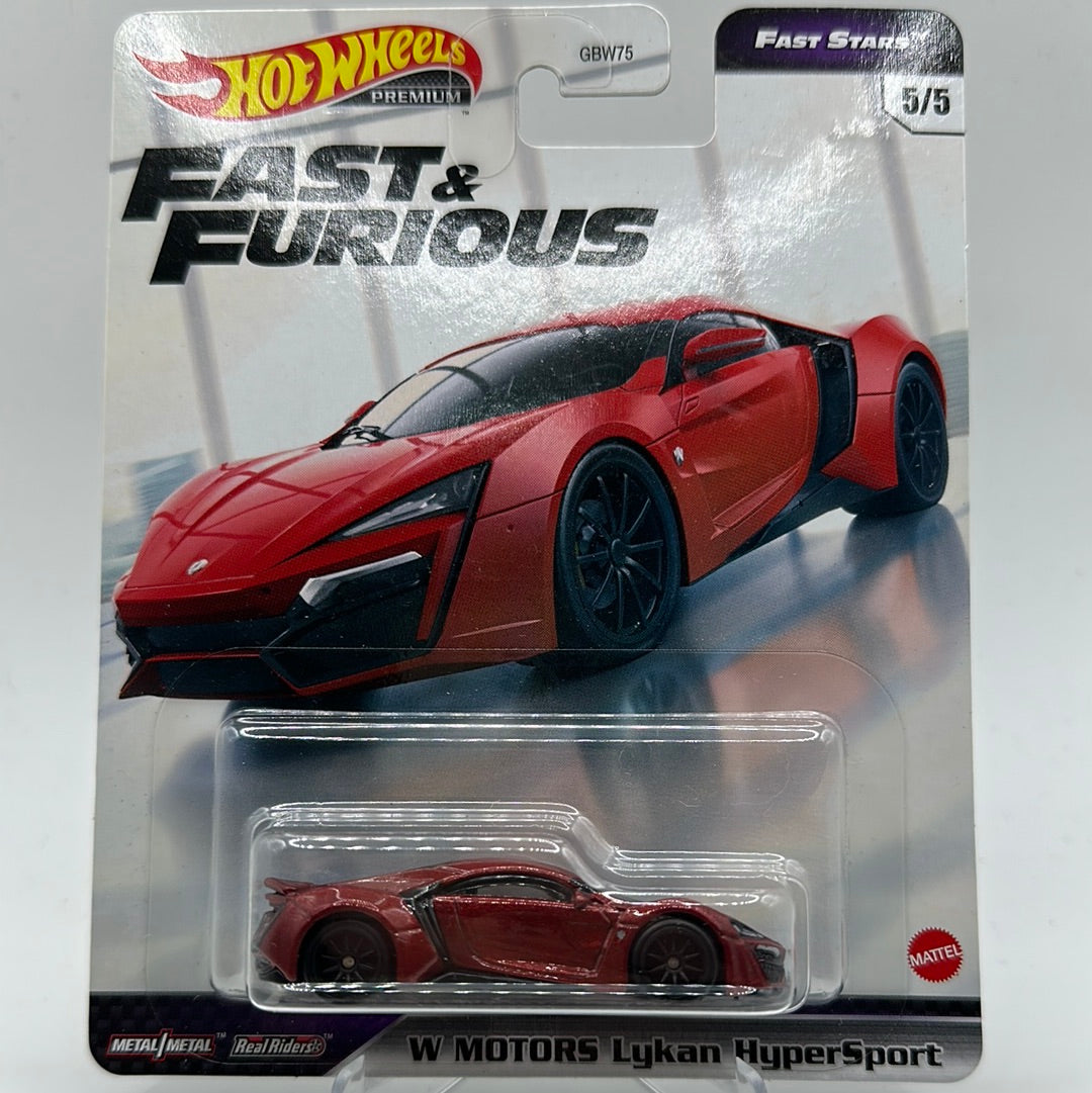 W Motors Lykan Hypersport Fast Stars 5/5 Fast & Furious Hotwheels Premium 1:64