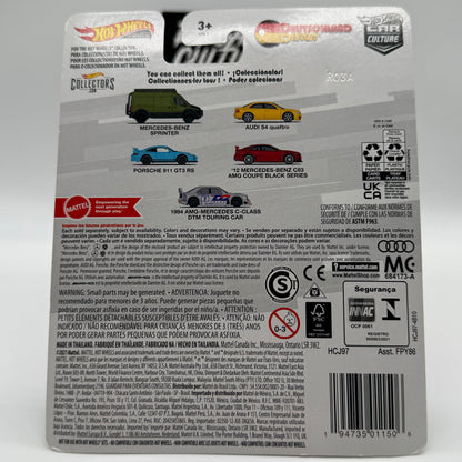 ‘12 Mercedes-Benz C63 AMG Coupe Black Series *CHASE* CRACKED BLISTER - Deutschland Design 0/5 Hotwheels Premium