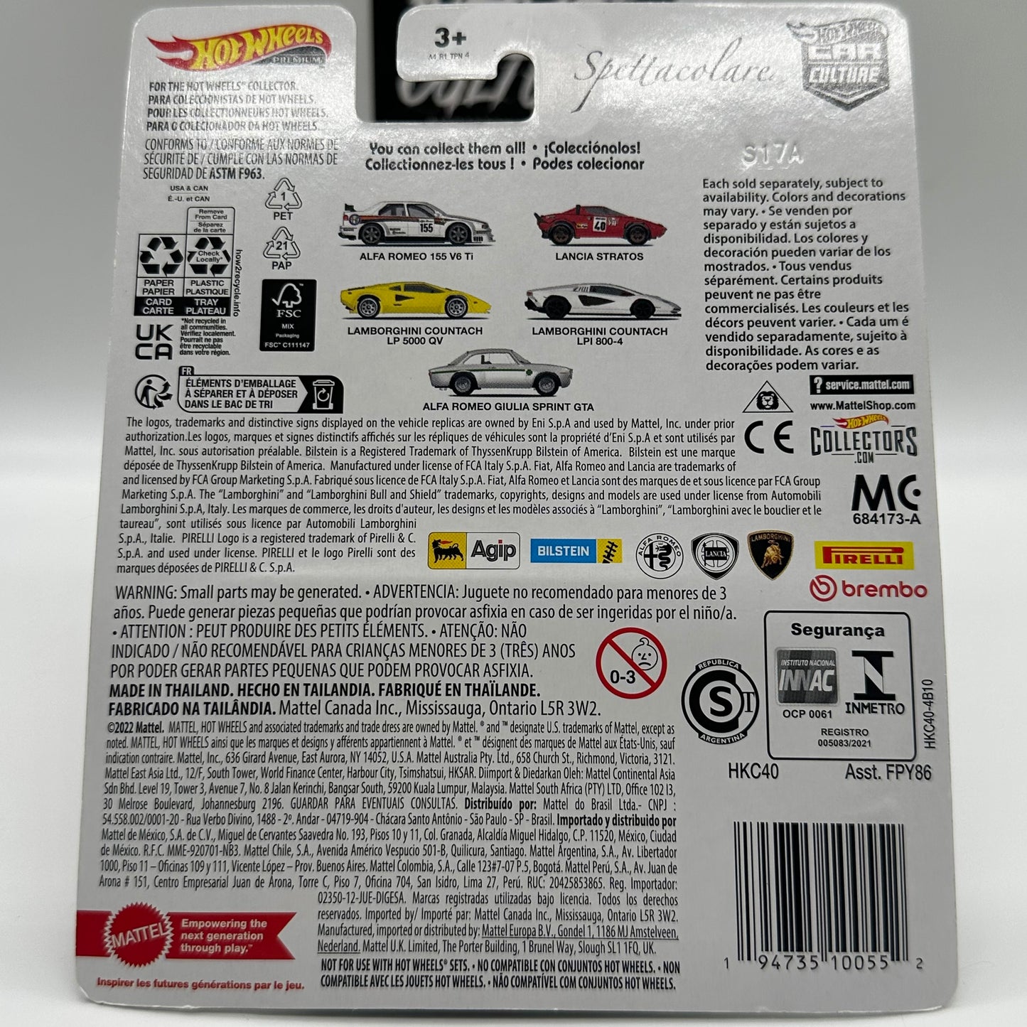 Lamborghini Countach LPI 800-4 - SPETTACOLARE 4/5 Hotwheels Premium