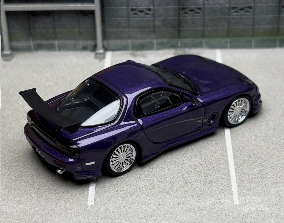 Veilside Mazda RX7 GT WING (Midnight Purple) LIMITED TO 599pcs - Mortal 1:64