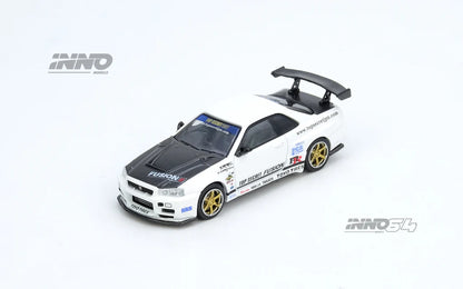 NISSAN SKYLINE GT-R (R34) TOP SECRET (WHITE) - INNO64