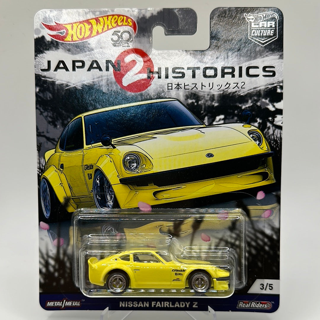 Nissan Fairlady Z Japan 2 Historics 3/5 Hotwheels Premium 1:64