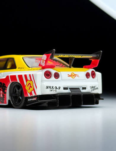 Nissan LB-ER34 Super Silhouette Skyline Suppaiman Okinawa - Mini GT MGT01204-R