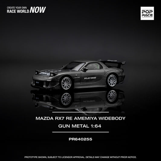 Mazda RX7 Re Amemiya (Gun-Metal Grey) POP RACE 1:64