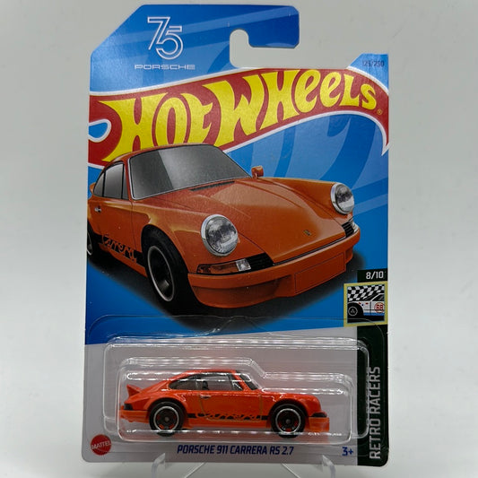 Porsche 911 Carrera RS 2.7 Retro Racers 8/10 Hotwheels Mainline 125/250