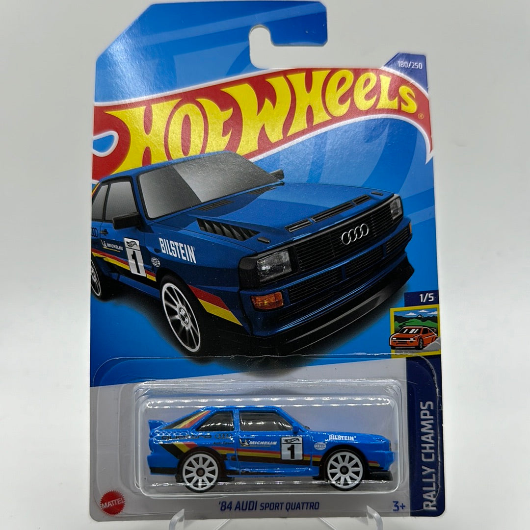 ‘84 Audi Sport Quattro Rally Champs 1/5 Hotwheels Mainline 152/250