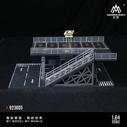 Steel Frame Structure Platform Parking Scene E - MoreArt1:64