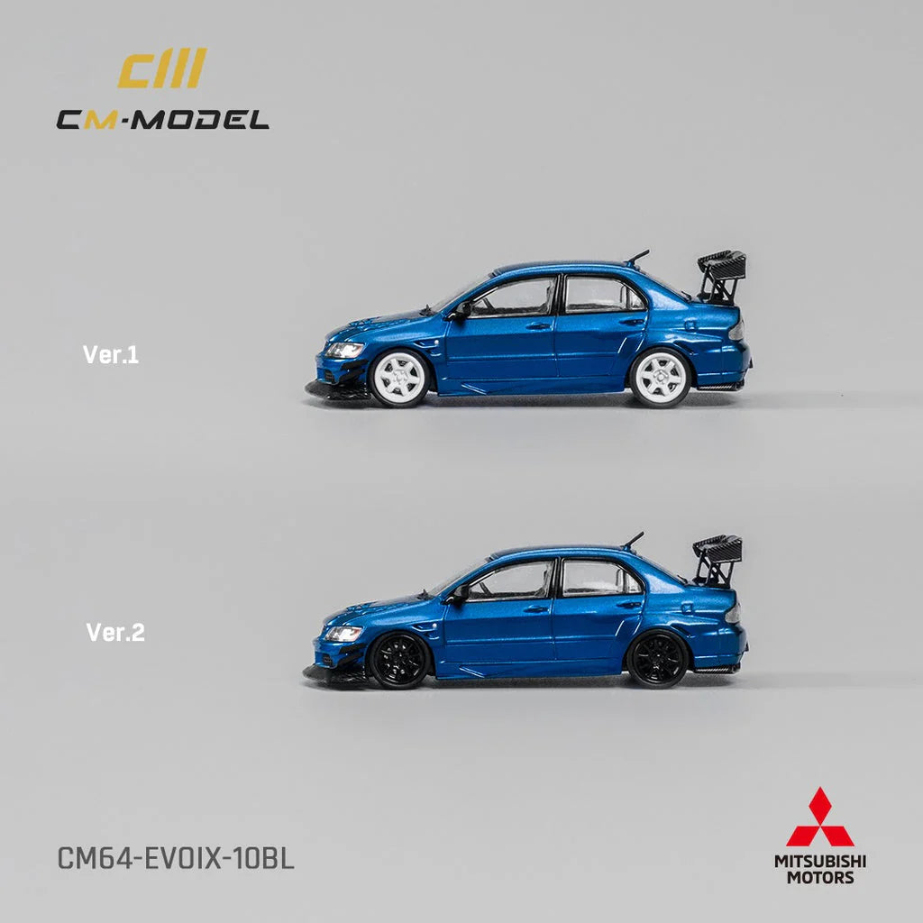 Mitsubishi Lancer Evolution IX Metallic Blue – CM Model 1:64