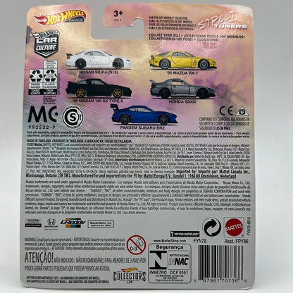 ‘96 Nissan 180 SX Type X Street Tuners 3/5 Hotwheels Premium 1:64