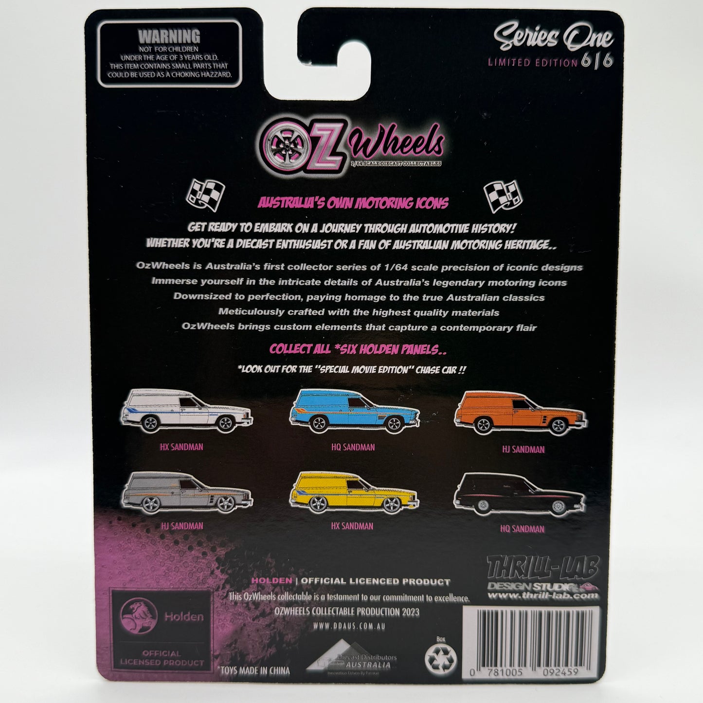 Holden HQ Sandman (Black) OZWHEELS Series One Limited Edition