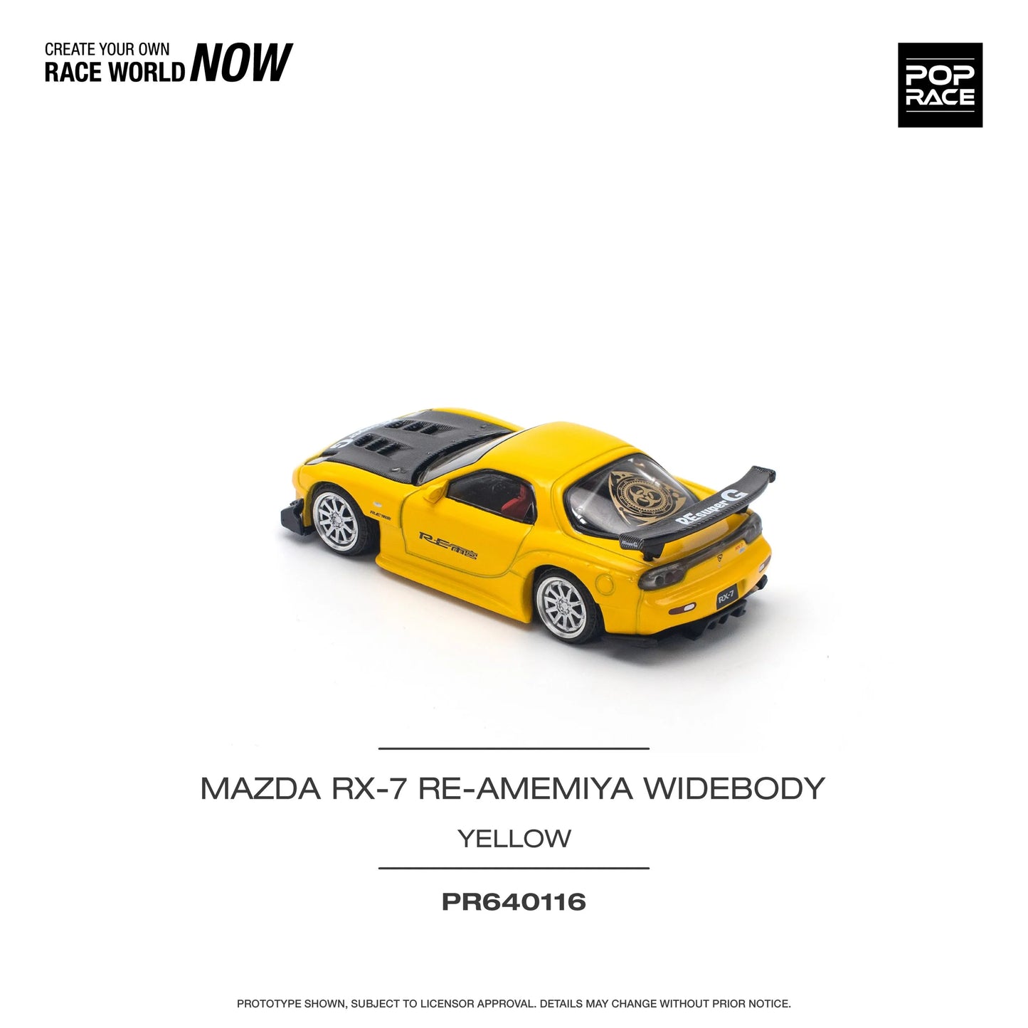 Mazda RX-7 (FD3S) RE-AMEMIYA Widebody Yellow – POP RACE