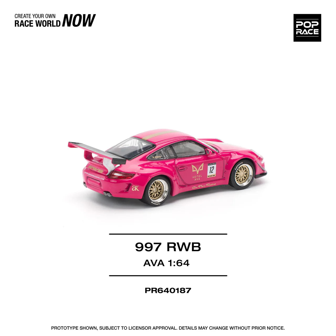 Porsche 997 RWB AVA - Pop Race 1:64