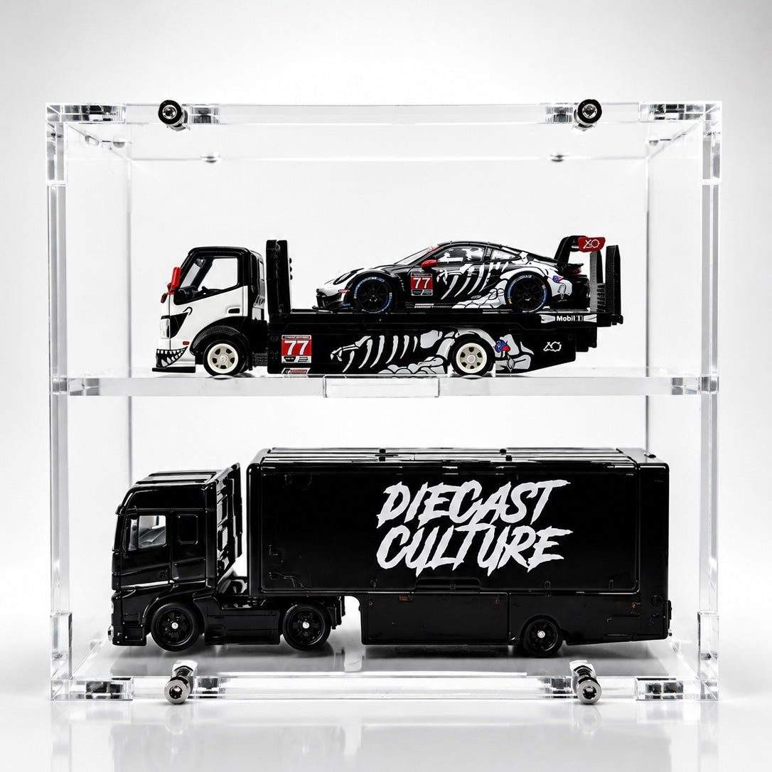 Acrylic Case w/ Anti-Roll Base – Made for Pop Race HEC Truck | TCWorkshop