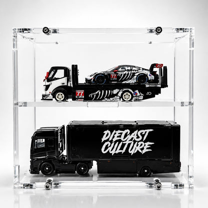 Acrylic Case w/ Anti-Roll Base – Made for Pop Race HEC Truck | TCWorkshop