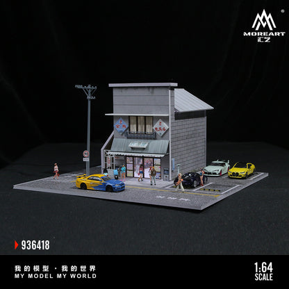 Japanese Candy House Scene Diorama w/LED Lights - Morearts 1:64
