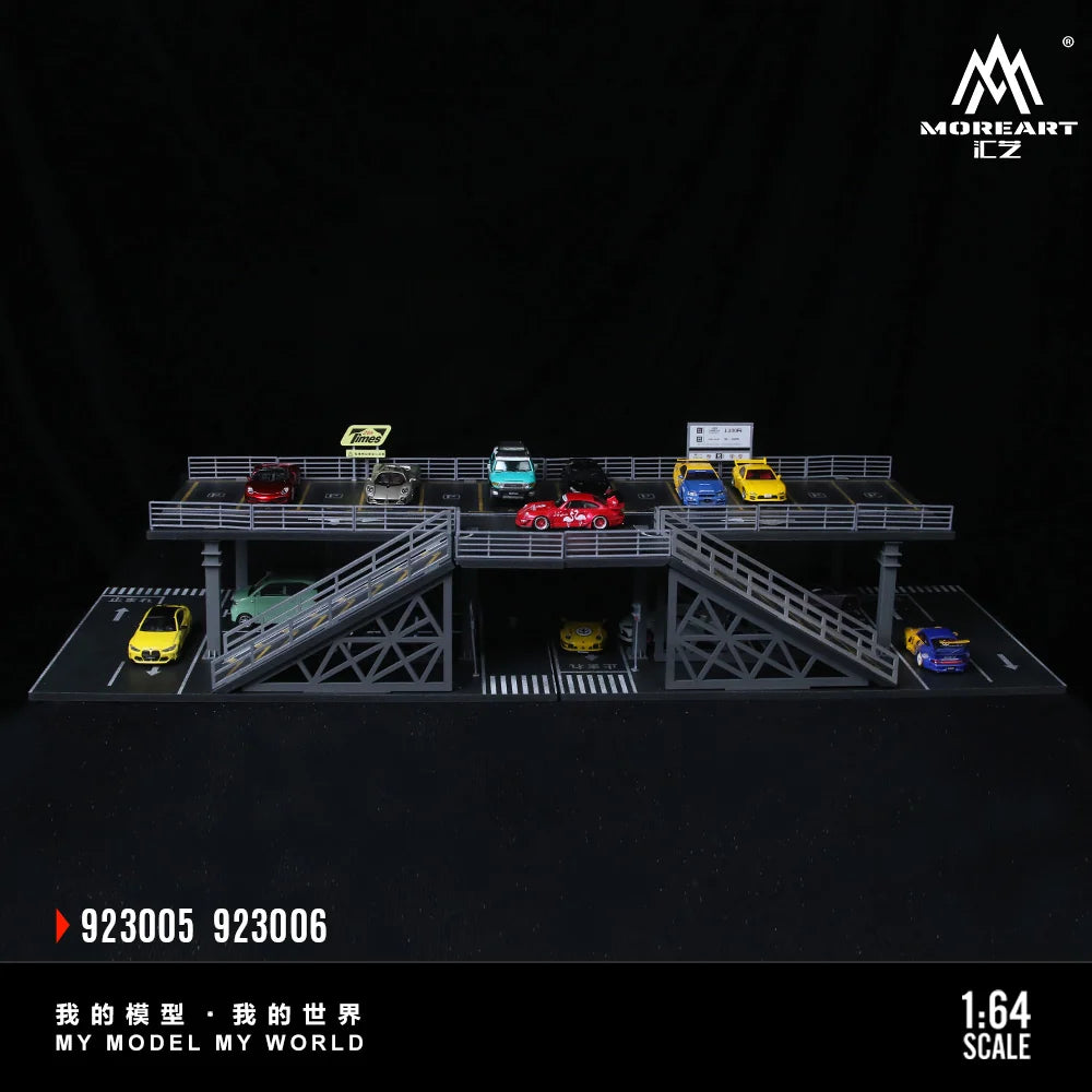 STEEL STRUCTURE PLATFORM PARKING SCENE (2 VERSIONS) MOREART 1:64