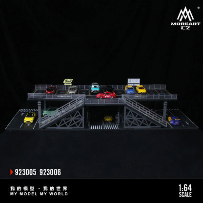 STEEL STRUCTURE PLATFORM PARKING SCENE (2 VERSIONS) MOREART 1:64