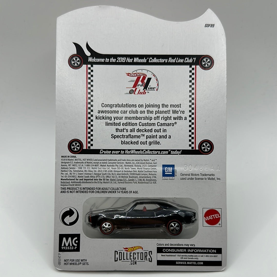 Custom Camaro 2019 Club Exclusive Car Hotwheels RLC w/ 1:64