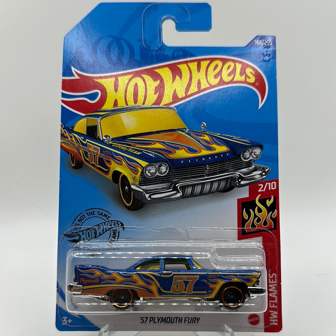 ‘57 Plymouth Fury - HW Flames 2/10 Hotwheels Mainline 168/250