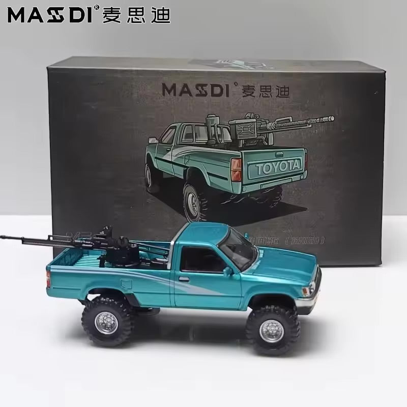 1995 Toyota Hilux(RN80) Blue - MASDI 1:64
