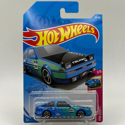 Toyota AE86 Sprinter Trueno HW Drift 1/5 Hotwheels 31/250 mainline 1:64