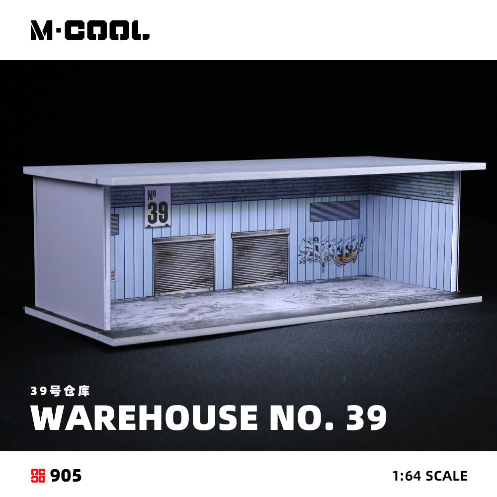 A-39 Warehouse Assembly Scene - w/Lights - M·COOL 1:64
