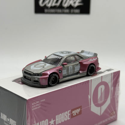Nissan Skyline GT-R (R34) Kaido Racing Factory V1 *RAW CHASE* //128 - Kaido House x MiniGT