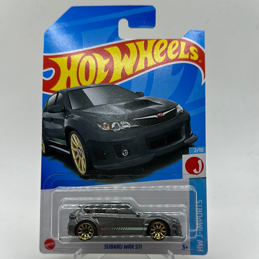 Subaru WRX STI - Black HW J-Imports 2/10 Hotwheels Mainline 21/250