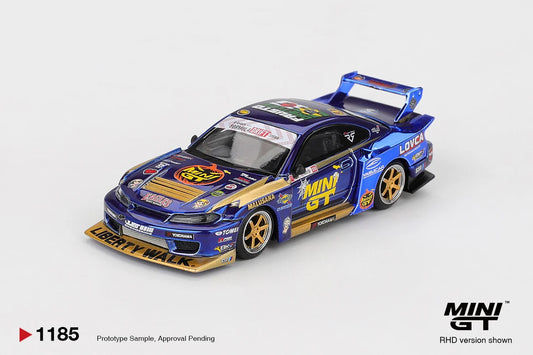 2025 FORMULA DRIFT (#555 HALLOWEEN NISSAN LB-SUPER SILHOUETTE S15 SILVIA) - MINI GT 1:64