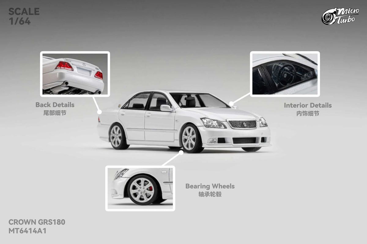 Custom Crown S184 - Metallic White Microturbo 1/64