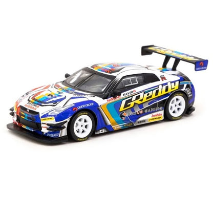 NISSAN GT-R R35 NISMO TRUST E-RACING TARMAC 1:64 (TW64-005-GDY)