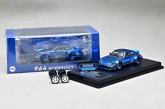 Porsche 964 RWB Metallic Blue - CM MODEL 1:64