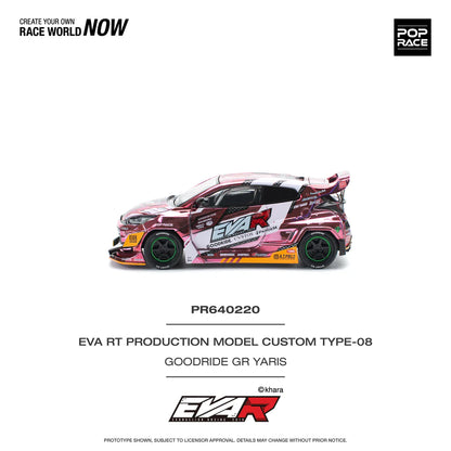 TOYOTA GR YARIS PANDEM ROCKET BUNNY - PINK EVA RT TYPE-08 POP RACE 1:64