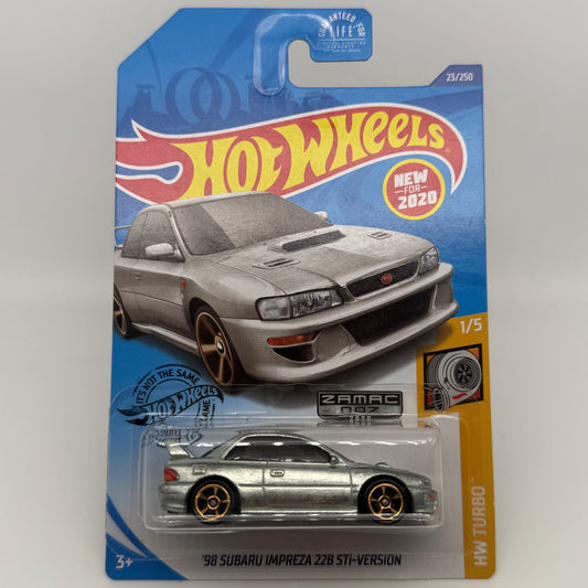 ‘98 Subaru Impreza 22B STi-Version ZAMAC 007 “2020 Release  - HW Turbo 1/5 Hotwheels Mainline 23/250