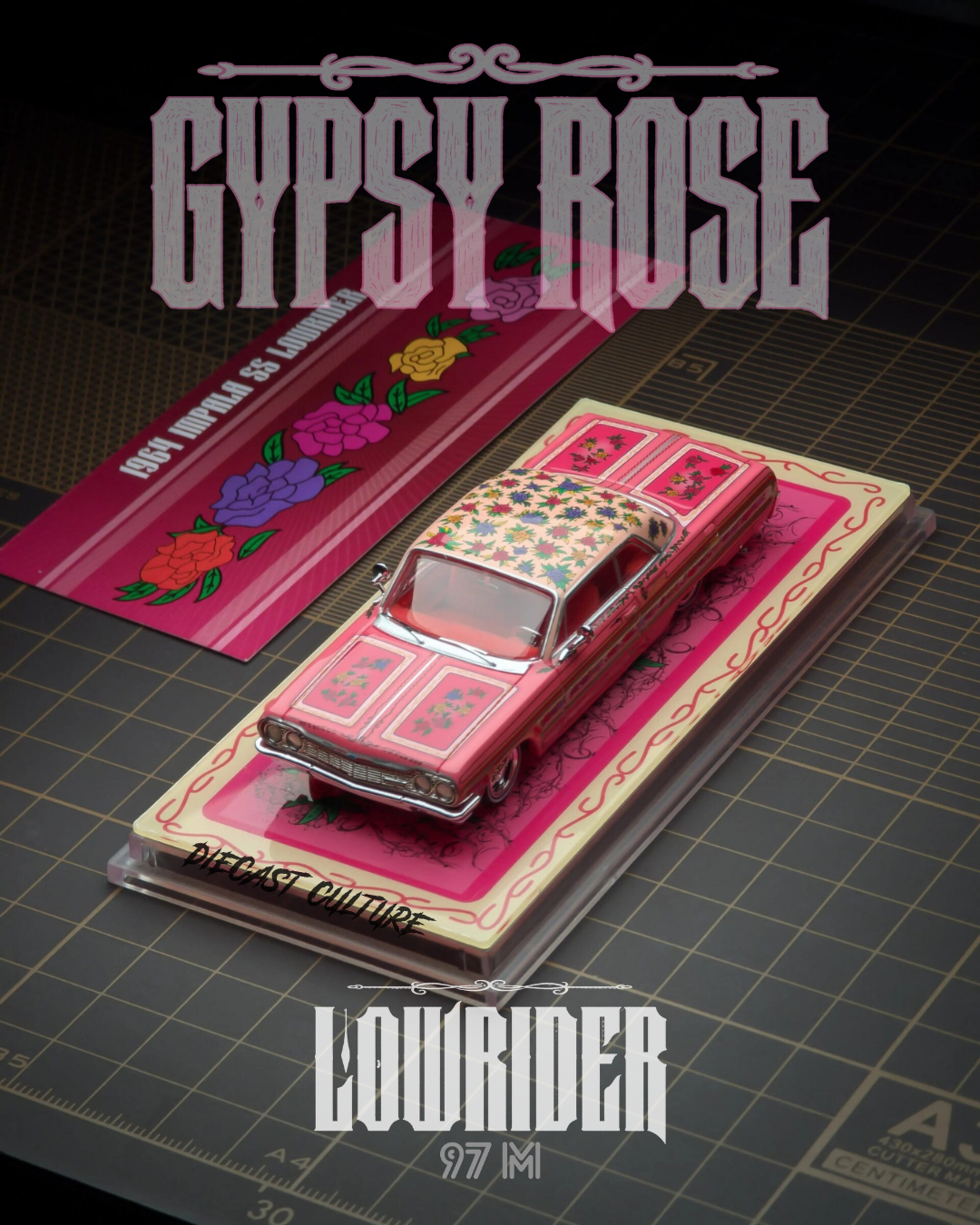 1964 Chevrolet Impala “Gypsy Rose” Lowrider 97M 1:64