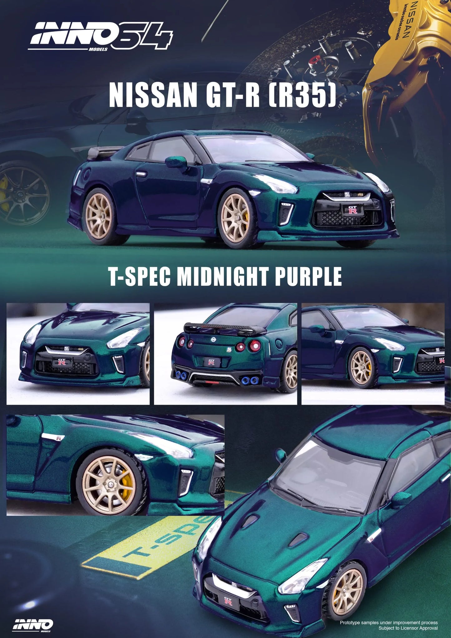 Nissan GT-R (R35) T-Spec Midnight Purple – INNO64