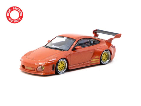 Porsche 997 Red Metallic - Old & New ROAD64 Tarmac Works 1/64