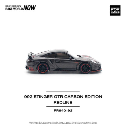 Porsche 992 Stinger GTR Carbon Edition Redline - Pop Race 1:64