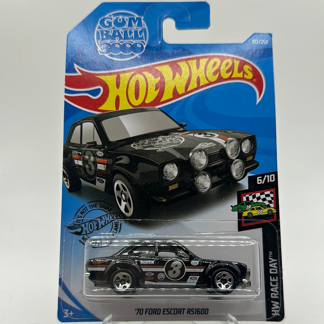 ‘70 Ford Escort RS1600 - HW Race Day 6/10 Hotwheels Mainline 102/250 (GUM BALL 3000)