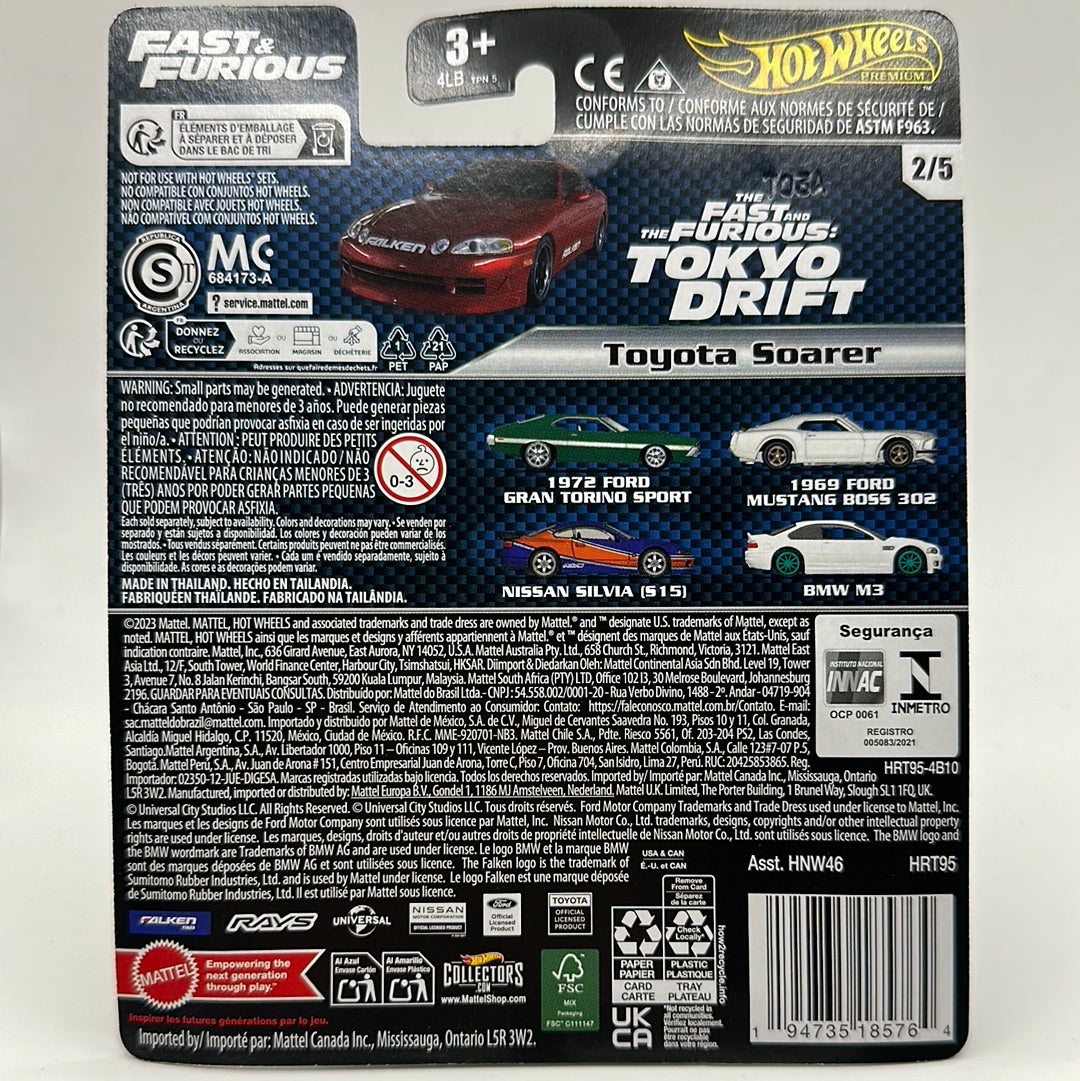 Toyota Soarer - FAST & FURIOUS 2/5 Hotwheels Premium FALKEN